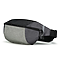 LARGE HIP PACK SILVER/BLACK Front Angle Left